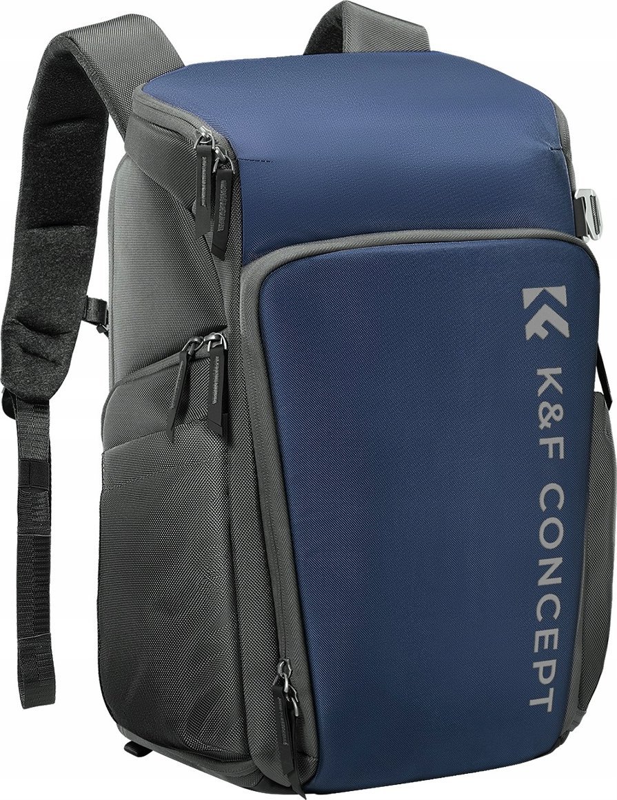 Ранец за фотографска опрема K&amp;F Concept KF13.128.v2, 25L, за Canon Nikon, сина