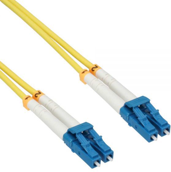 Kabllo optike InLine Patchcord LC LC, Single Mode 9/125µm OS2, 3m, e verdhë