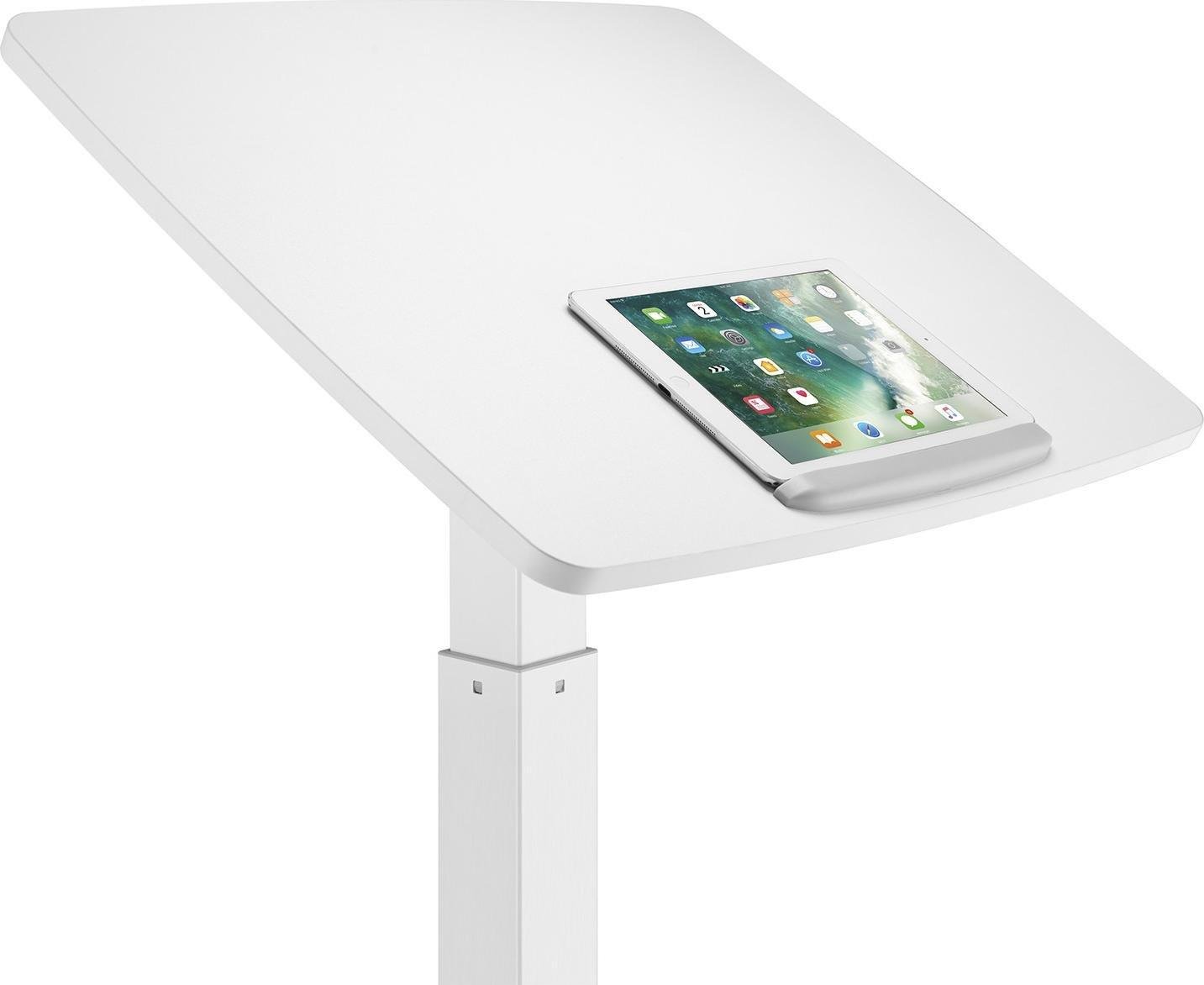 Tryezë zyre Maclean 5902211116851, e rregullueshme në lartësi, me sustë gazi, e zezë