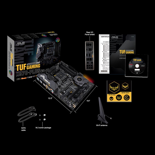Pllakë amë ASUS TUF Gaming X570-Plus (WI-FI) AMD X570 Socket AM4 ATX