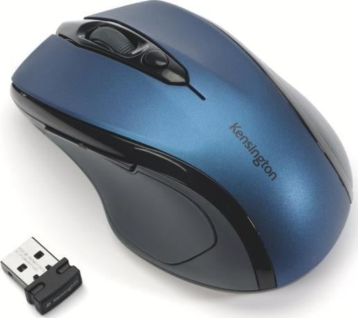 Mouse wireless Kensington Pro Fit Mid Size, optik, për dorën e djathtë, blu safir