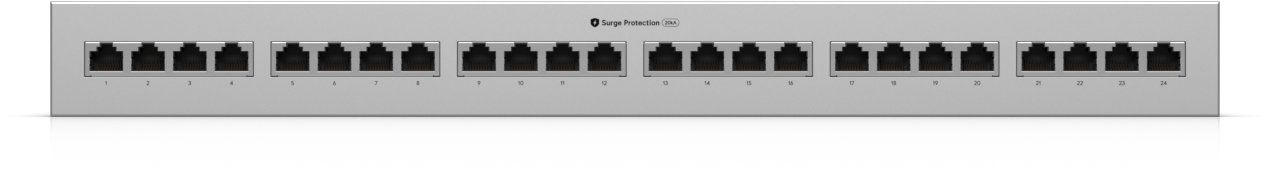 Заштитен мрежен панел Ubiquiti UACC ETH SP Panel 24, 24 Ethernet порти, 10 GbE PoE++, сив