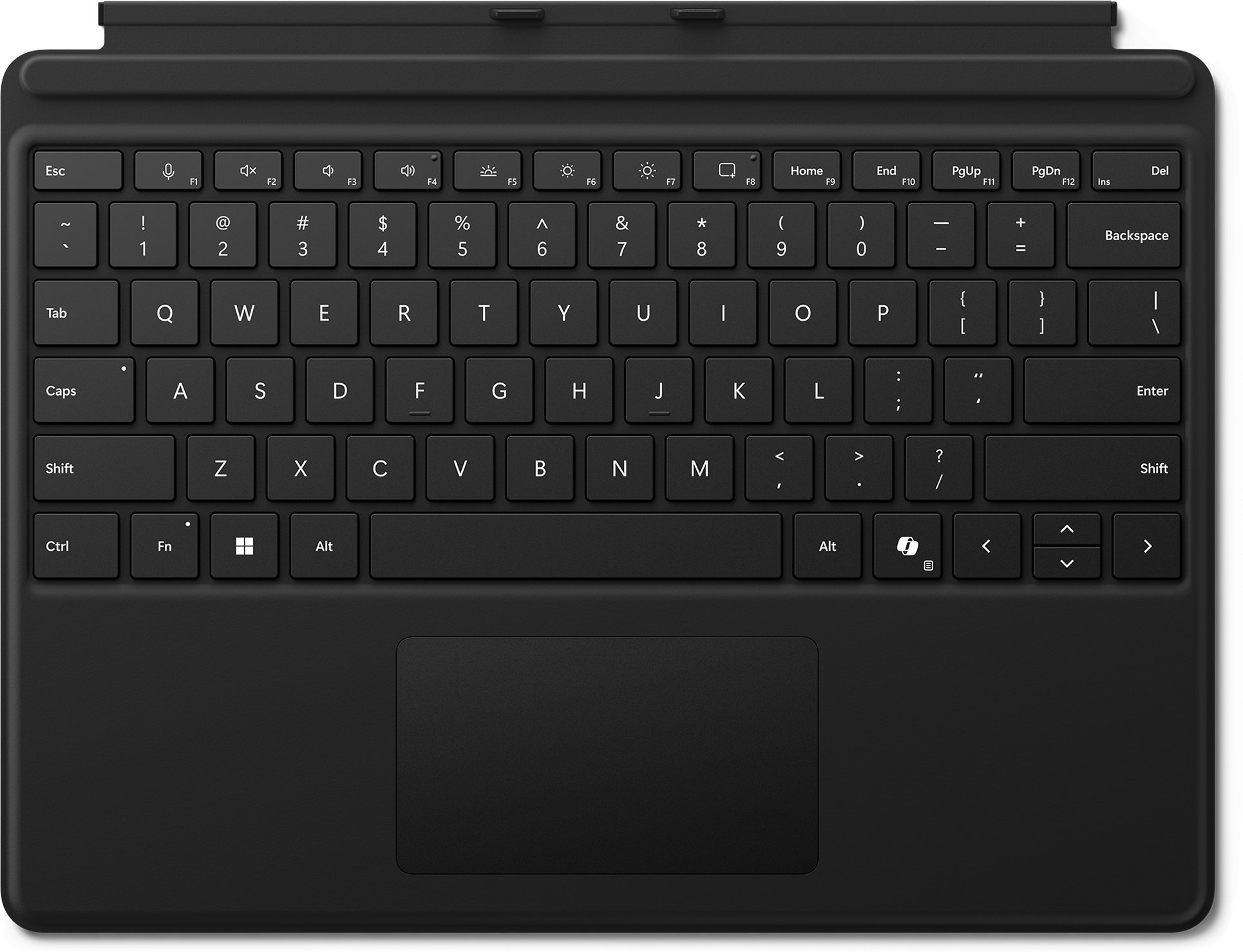 Tastierë Microsoft Surface Pro, layout gjerman, touchpad xhami, e zezë