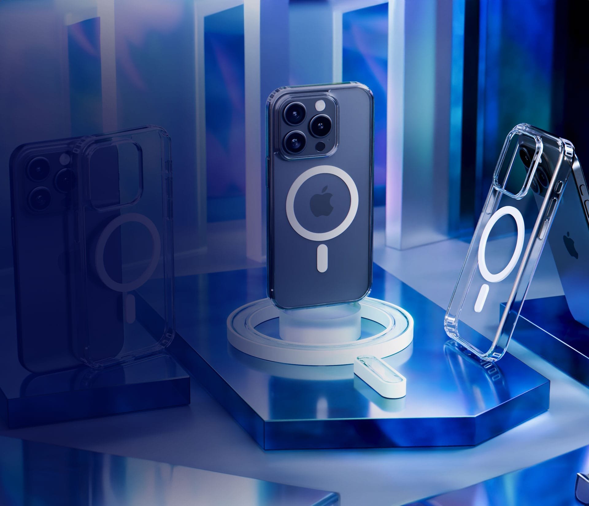 Mbrojtëse telefoni 3MK Clear MagCase për iPhone 16 Pro Max, MagSafe, transparente