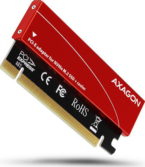 Përshtatës Axagon PCIe x16 në M.2 NVMe + ftohës (PCEM2-S)