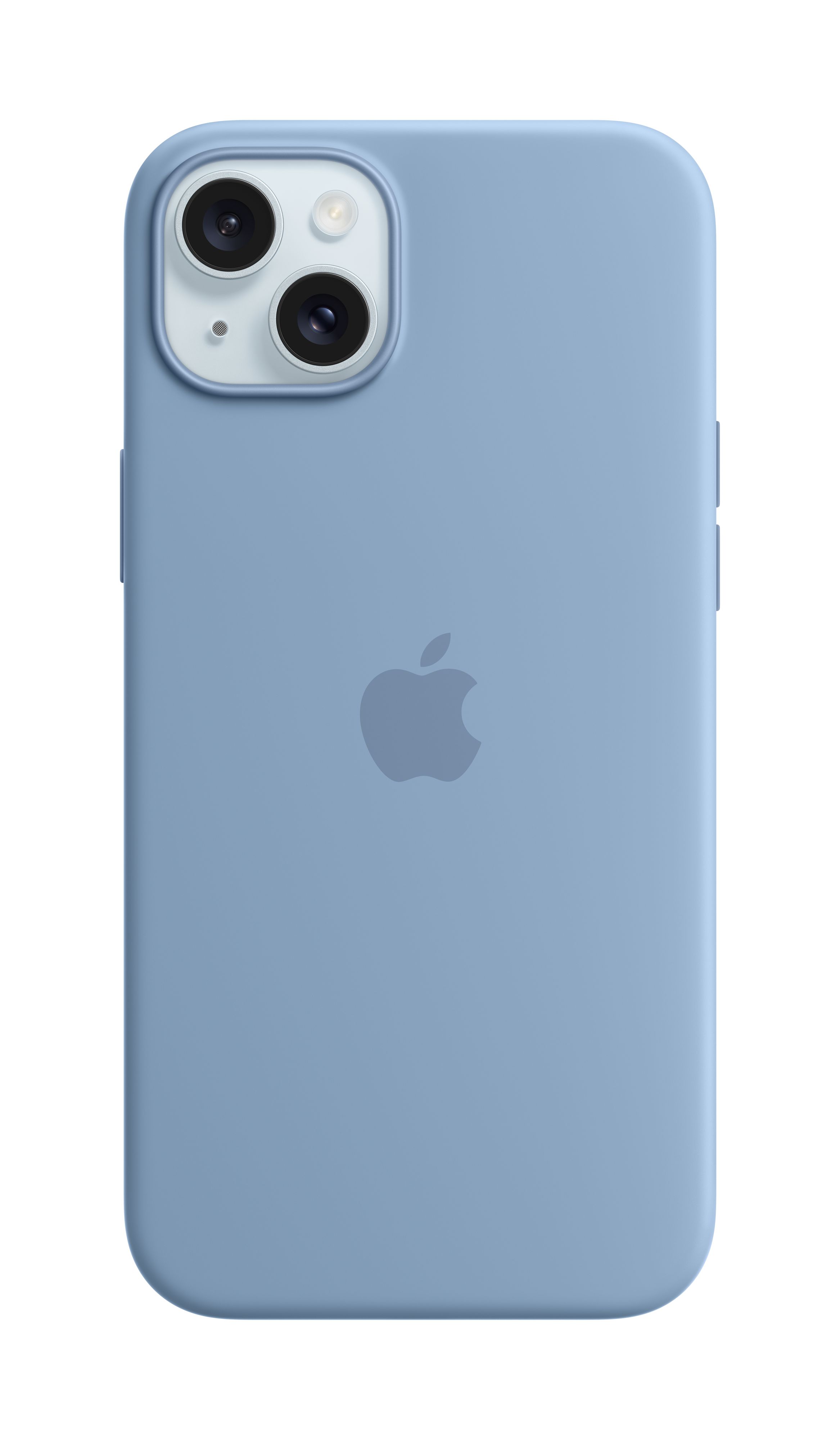 Apple iPhone 15 Plus Silicone Case me MagSafe, Winter Blue
