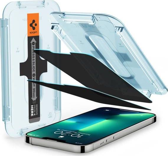 X стакло за заштита Spigen GLAS.tR EZ Fit, за iPhone 13 13 Pro, за приватност, проѕирно