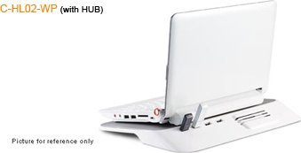 Ладилна подлога за лаптоп Cooler Master Choiix Mini Air C-HL03-WP, 7\"-12\", 2x USB, бела