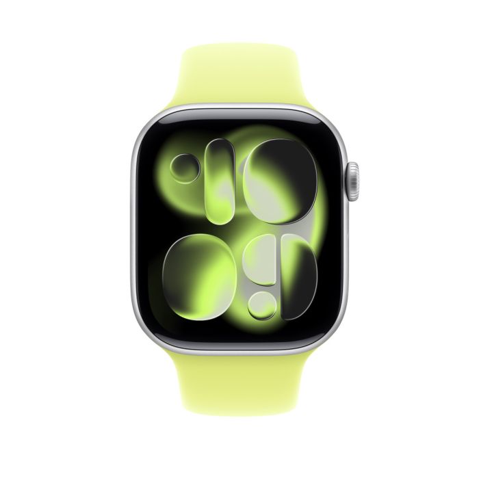 Apple Watch 46mm Band, Neon Yellow Sport Band, M/L, Seasonal