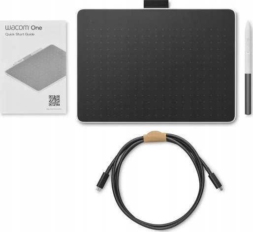 Tablet grafik Wacom One, medium, USB Bluetooth, i zi kuqe