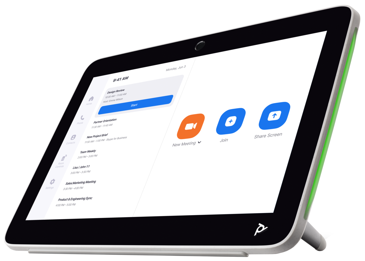 Video bar Poly Studio X72/TC10, me kontroller, i zi/bardhë