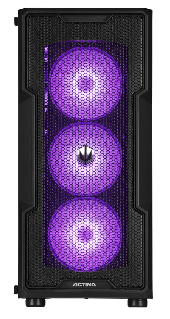 Компјутер Actina, AMD Ryzen 7 7800X3D, 32GB RAM, 1TB SSD, NVIDIA GeForce RTX 4080 SUPER, црн