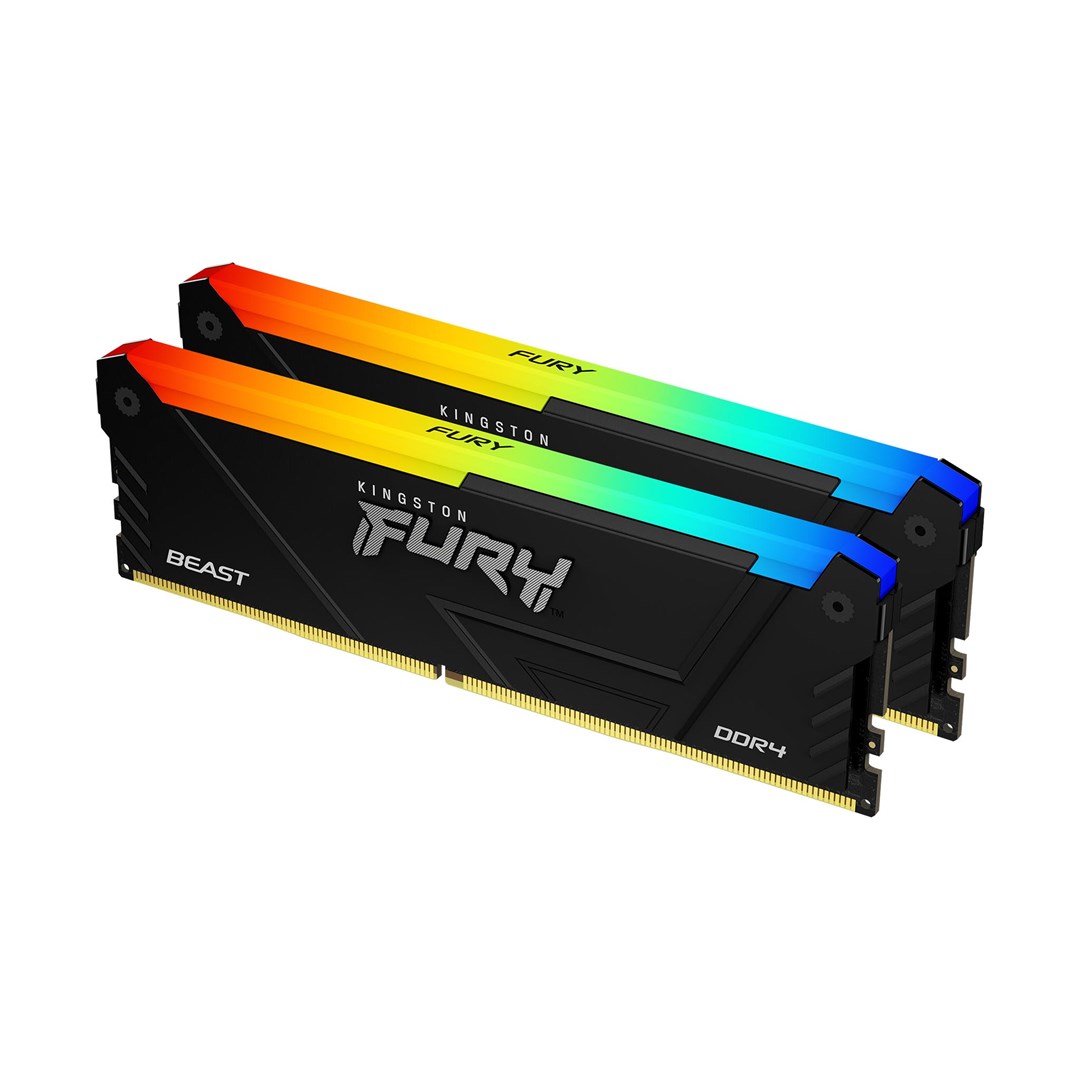 Memorie RAM Kingston FURY 32GB 3600MT/s DDR4 CL18 DIMM (Kit of 2) Beast RGB
