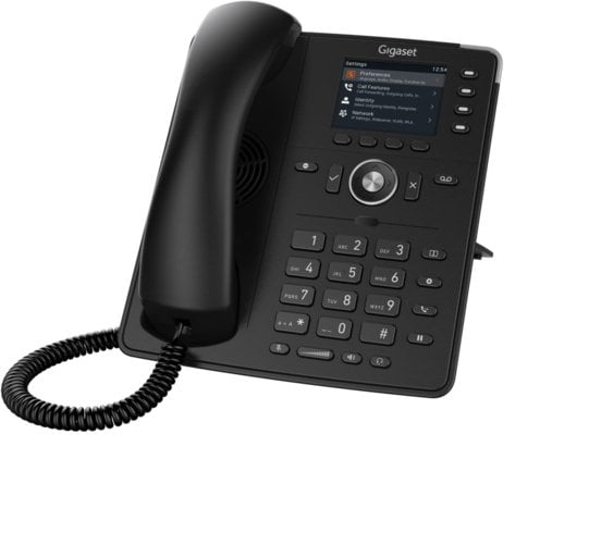 Фиксен IP телефон Gigaset P710 IP PRO, екран 2.8\", PoE, црн