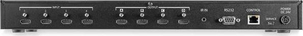 Ndarës matriks HDMI StarTech 4x4, 4K 60Hz, me Ethernet dhe audio, i zi