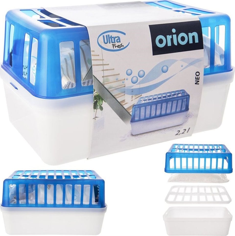 Апсорбер на влага Orion Effective, 1kg, за дом и гаража, бел