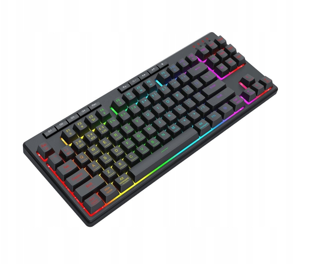 Гејминг тастатура Redragon K516 PRO Shiva TKL, безжична, RGB, црна