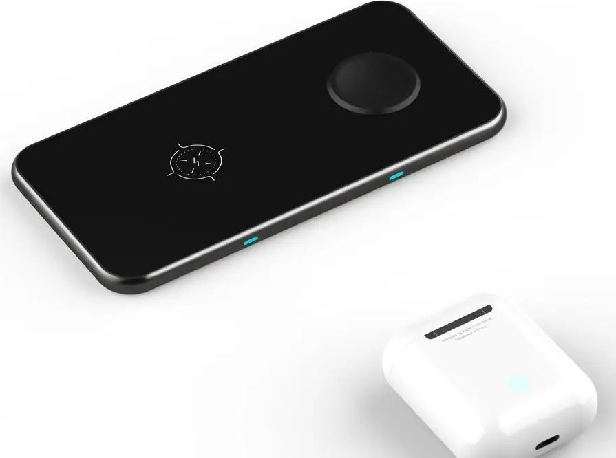 Karikues pa tela Swissten 2in1, USB C, për smartphone dhe Apple Watch, i zi