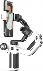 Stabilizues smartphone Feiyu SCORP Mini P, 3 akse, me dorezë ergonomike, i bardhë