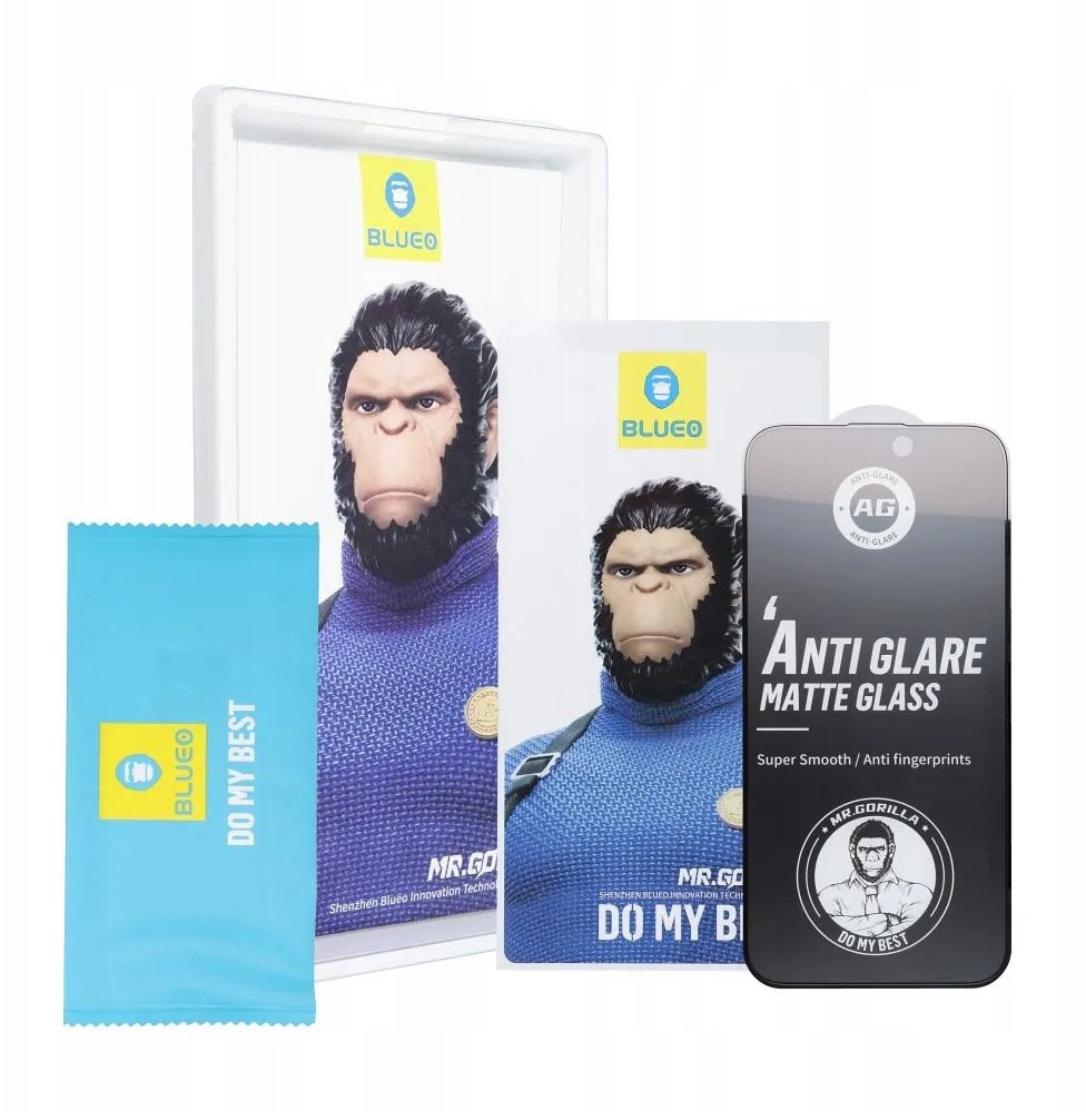 Mbrojtës ekrani Mr. Monkey 5D, për iPhone 13 Pro, xham i temperuar, mat