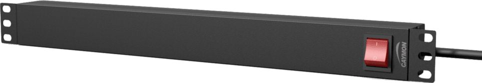 Shirit energjie rack Caymon PSR119FS/B, 9x Type E, 1U, 2.5 m, i zi