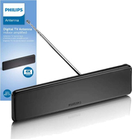 Antena e brendshme TV Philips SDV5225, DTT, amplifikim 36dB, e zezë