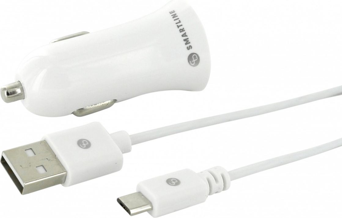 Karikues për makinë Holdit Smartline 611732, 1x USB-A, 2.4 A, i bardhë