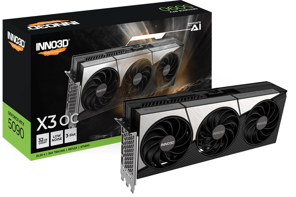 Kartelë grafike Inno3D GeForce RTX 5090 X3 OC NVIDIA 32 GB GDDR7