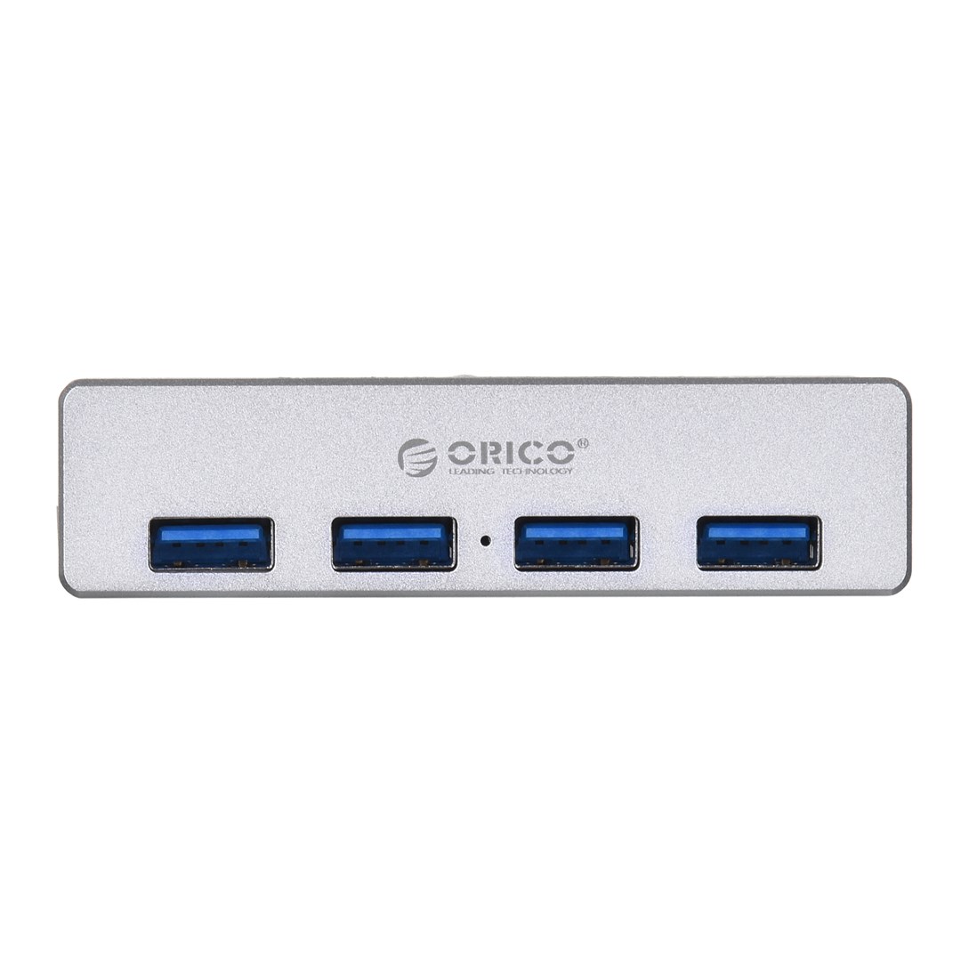 USB Hub Orico MH4PU-P-SV, 4x USB 3.0, i argjendtë