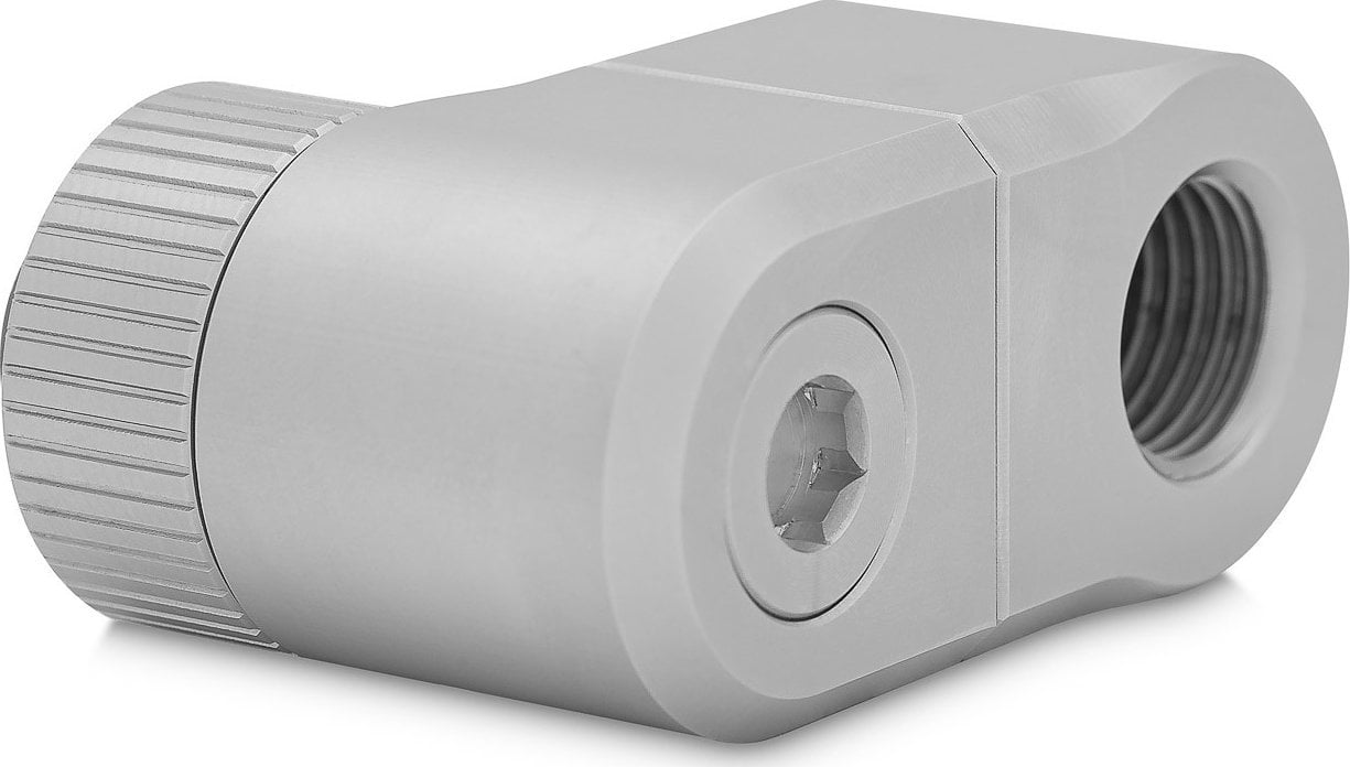 Përshtatës ftohës uji EK Water Blocks EK-Quantum Torque Double Rotary 28mm, offset 28mm, Satin Titanium