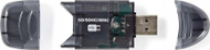Читач на картички Nedis Multicard, USB 2.0, црн
