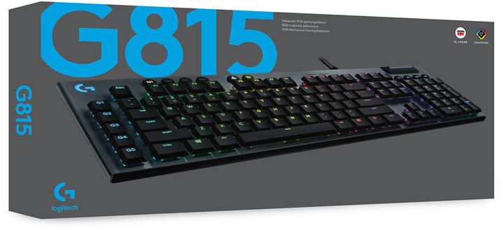 Tastierë Logitech G815 Lightsync, GL Linear, US