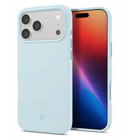 Kuti mbrojtëse Spigen Silicone Fit MagSafe për iPhone 17 Pro Max, silikon, Mute Blue