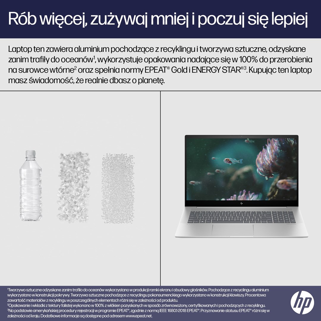 Laptop HP ENVY, 17.3", Intel Core i5 13500H, 16GB RAM, 512GB SSD, i argjendtë