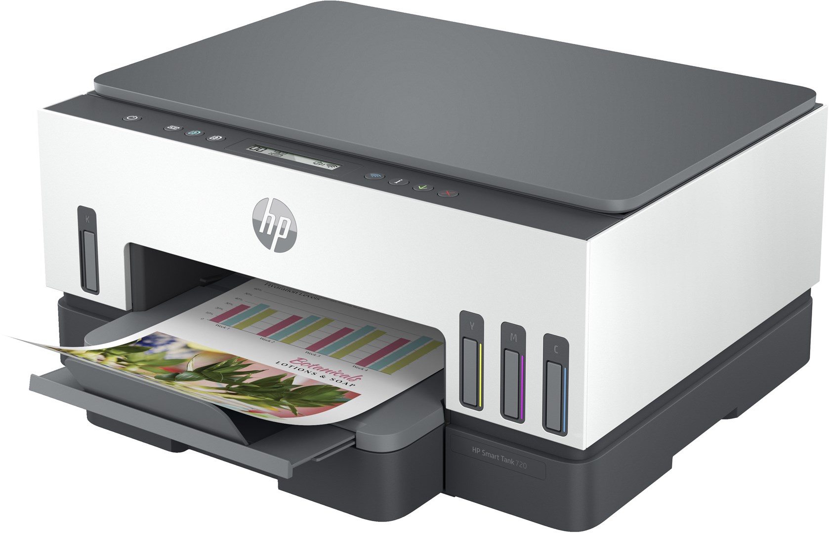 Printer multifunksional HP Smart Tank 720 AIO, termike, i zi