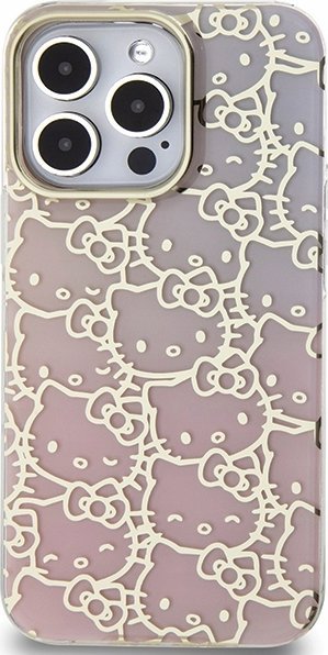 Futrollë telefoni Hello Kitty për iPhone 15 Pro Max, 6.7", TPU, rozë