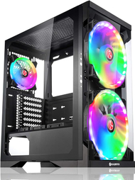 Kasë Raijintek Silenos Pro A-RGB Midi-Tower, e zezë