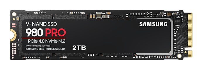 Disk SSD i brendshëm Samsung 980 PRO, 2TB, NVMe/PCIe M.2, 7000 MB/s, i zi