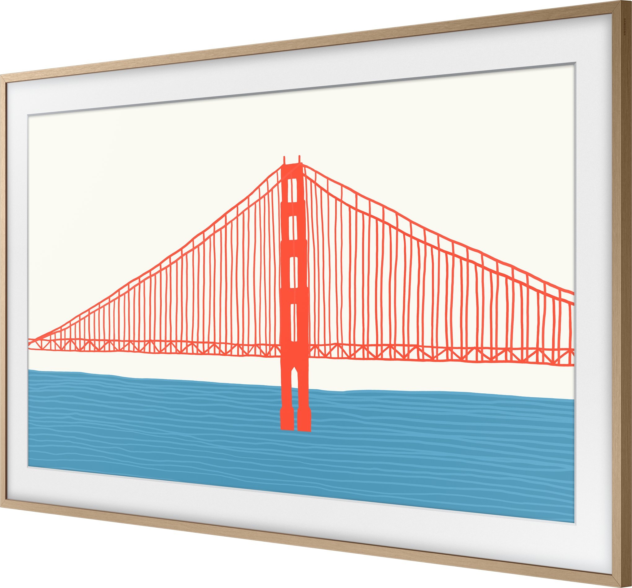 Kornizë televizori Samsung The Frame, 50", Modern Teak, kafe