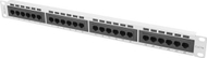 Patch panel Lanberg (PPU5-1024-S), 1U, 19", 24x RJ-45, Cat.5e, i hirtë