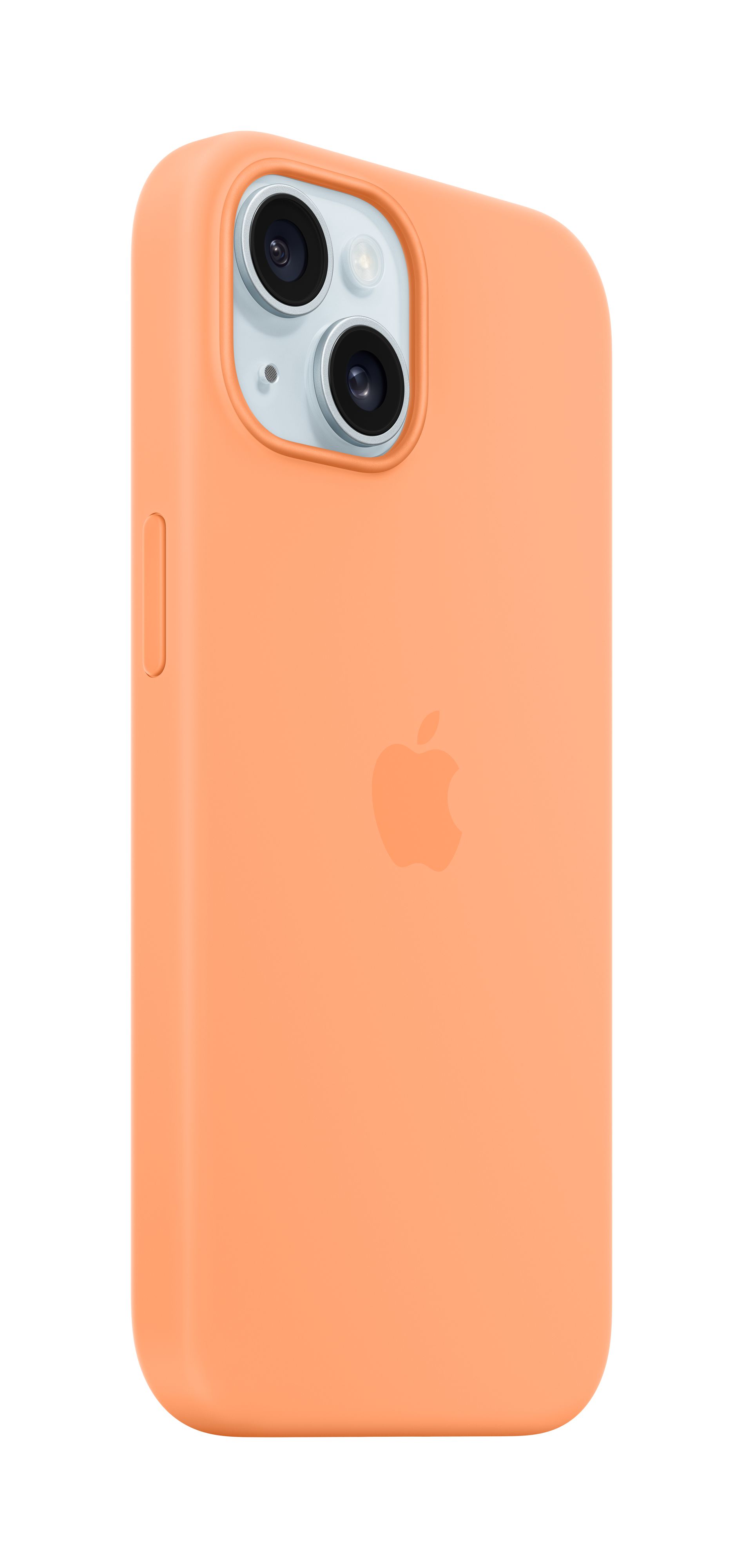 Apple iPhone 15 Silicone Case me MagSafe, Orange Sorbet