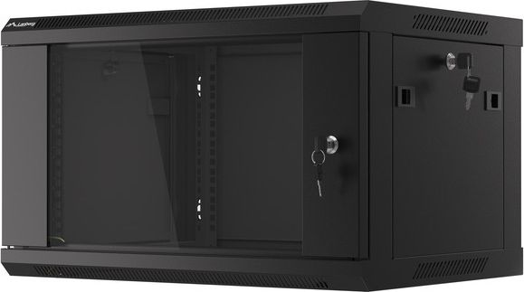 Kabinet muror rrjeti Lanberg WF01 6406 10B, 19", 6U, i zi