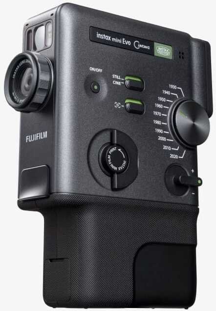 Инстант хибриден фотоапарат Фуџифилм Инстакс Мини Ево Синема, ЛЦД екран, Инстакс Мини, црн