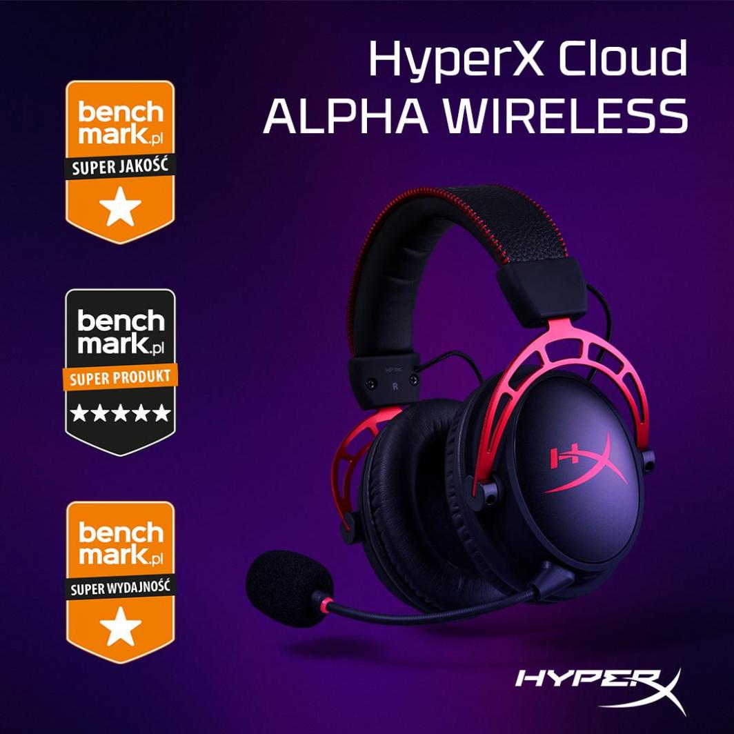 Kufje HyperX Cloud Alpha Wireless Headphones (4P5D4AA), të zeza