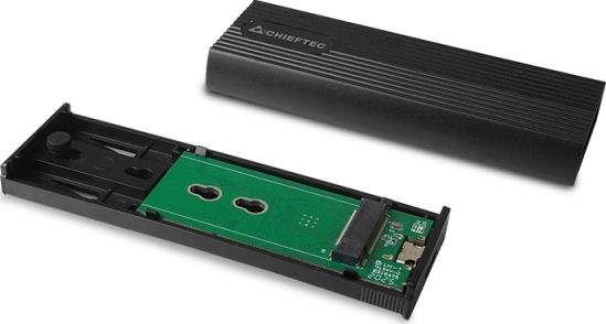 Kuti e jashtme SSD M.2 Chieftec CEB-M2C-TL, NVMe SATA, USB C 3.2 Gen 2, e zezë