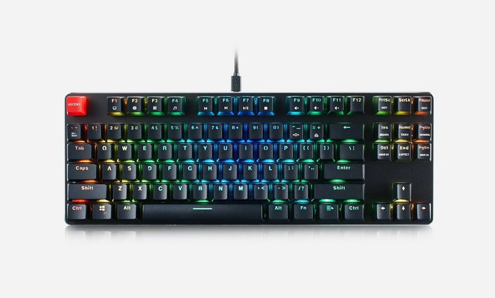 Tastierë Glorious GMMK-TKL, USB, Gateron Brown Switches, e zezë