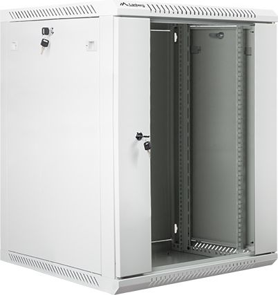 Kabinet muri rrjeti Lanberg WF01-6615-10S, 19" 15U, 60kg, gri