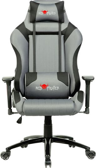 Karrige gaming Red Fighter C3, e lëkundshme, e rregullueshme, gri