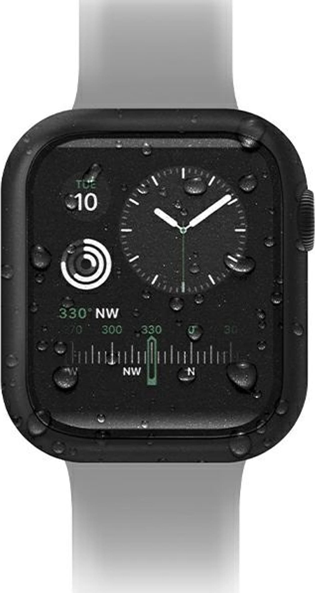Kapak mbrojtës Uniq Nautic për Apple Watch 7/8 45mm, xham i temperuar, IP68, i zi