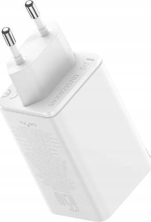 Karikues rrjeti Baseus GaN6 Pro 65W, USB, karikim i shpejtë, i bardhë
